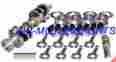 10508 Eagle Rotating Assembly Mahle Flat Top Pistons 5.7 Rod Sb Chevy 383 1 Pc