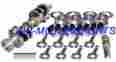 10605 Eagle Rotating Assembly Kb Flat Top Pistons 6 Rod Sb Chevy 355 1 Pc