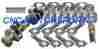 12136 Eagle Rotating Assembly Mahle Dome Pistons 6 Rod Sb Chevy 383 2 Pc