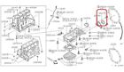 12279-42l00 12279-2b500 Nissan Seal Rear Main Genuine