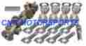 12600 Eagle Rotating Assembly Mahle Inv Dome Pistons 5.7 Rod Sb Chevy 400