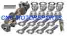 12622 Eagle Rotating Assembly Je Dome Pistons 6 Rod Sb Chevy 393
