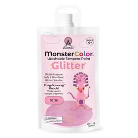 5a0030zl-1h Abroli 721172494052 Monster Color Washable Tempera Paint Pouch 5oz-glitter Pink -