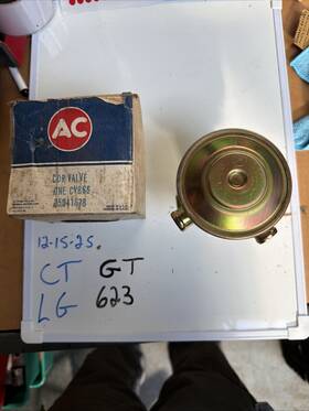 Cv866 Ac Genuine Delco Crankcase Vent Cdr Valve Vintage Original Box Nos