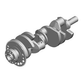 Olx-acd12588614-cl360a65 Ac Delco Genuine Acdelco For Chevy Express 3500/2500/1500 2008-2013 Engine Crankshaft
