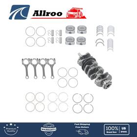 Alu3460572 Allroo Fit For 2002-2009 Toyota Camry Crankshaft And Con Rods Bearings Pistons Kit
