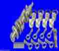 B11799060 Eagle Bbc Stroker 496 Balanced Rotating Assembly 454 Forged Pistions 4140 Crank