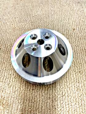 9479-rcp Bills Hot Rod Company Speedway Motors Billet Aluminum Sbc Short Pump One Groove Water Pulley
