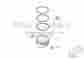 Bmw11257834015 Bmw 6 X Genuine Crankshaft-pistons Repair Kit Piston Rings 00 E46 E85 E86 Z3