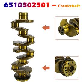 6510302501 Bruce&shark Crankshaft For Mercedes A-class W176 2012-2018 B-class W242 11-18