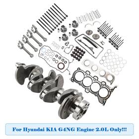 626v62eh00 Bruce&shark 6d0562eu00 G4ng 2.0l Engine Overhaul Rebuild Kit With Crankshaft Rods Timing For Hyundai Kia