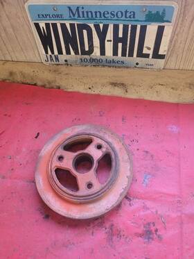 309.gm1s64 Chevrolet 1964 230 Harmonic Balancer Single Groove