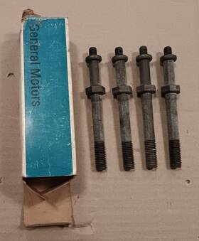 3902885 Chevrolet Nos Gm Chevy 454 Main Bearing Cap Bolts Windage Tray Studs 427 Corvette 72 73 74