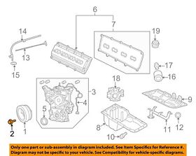 6510763aa Chrysler Oem 06-20 1500 Engine Parts-vibration Damper Bolt