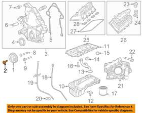 6510536aa Chrysler Oem Dodge Challenger Engine-crankshaft Crank Damper Bolt