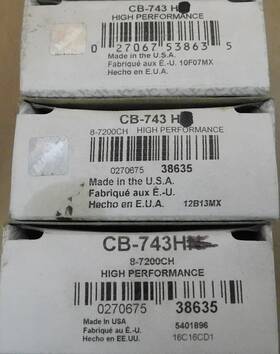Cb-743 Clevite Cb743h Performance Rod Bearing Standard Narrow 3 Bearings