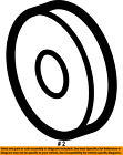 E2dz6378a Ford Oem Pulley Washer