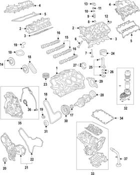 9x2z-6303-b Ford Genuine Crankshaft