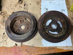C1ae-6123-a Ford Oem Harmonic Balancer With Crank Pulley 352 390 Fe Mustang