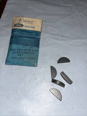 D1fz-6b316-a Ford D1fz6b316a 5 New - Oem Crankshaft Key 1971-1980 2.0l