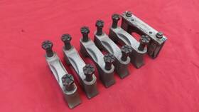 Ebu-8329b Ford 272 292 Y-block Ebu Main Bearing Caps Bolts And Rear Seal 1955- Up Y Block
