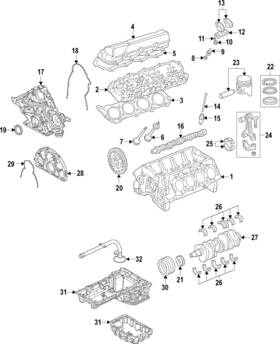Lc3z-6303-b Ford Genuine Crankshaft