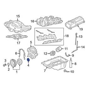 4f2z6700aa Ford Oe For F-150 1997-2008 Front Engine Crankshaft Seal