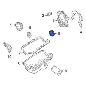F5tz6701a Ford Oe For Mustang 2005-2010 Rear Engine Crankshaft Seal