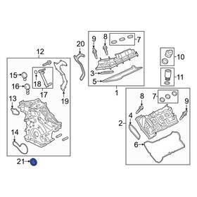 Jr3z6701a Ford Oe For F-150 2018-2024 Rear Engine Crankshaft Seal