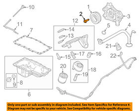 Al3z6a340a Ford Oem 11-16 F-350 Super Duty 6.2l-v8 Engine-crnkshft Pulley Bolt