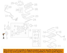 2c3z6a340aa Ford Oem 08-10 E-350 Super Duty Engine Parts-crnkshft Damper Bolt