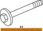 Ft4z6a340a Ford Oem Pulley Bolt