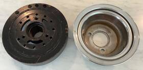 3963582 Gm Big Block Chevy Original 454 Harmonic Balancer Ms Chrome Pulley