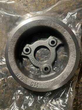 Gm3863108 Gm Repo By The Parts Place Dealer Nos Bbc Crank Shaft Pulley L-72 427 2 Groove Deep Cast Iron