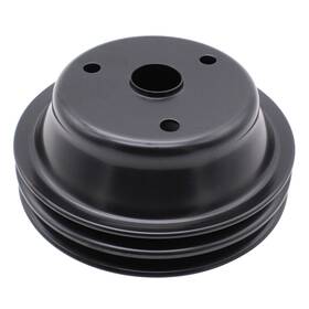 Ssa-25137 Gskmotor Black Steel Crankshaft Pulley Double-groove Lwp For Small Block Chevy Sbc