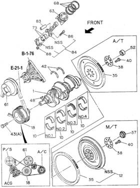 8-97063-242-0 Honda Genuine Crankshaft