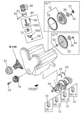 8-97131-857-2 Honda Genuine Crankshaft