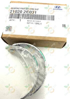 210202e031 Hyundai New Oem Main Crankhaft Bearing Pair Standard D-green 2.0 Gas And Hybrid