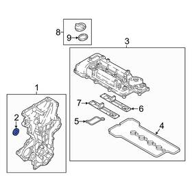 214212b030 Hyundai Oe For Sonata 2015-2019 Front Engine Crankshaft Seal