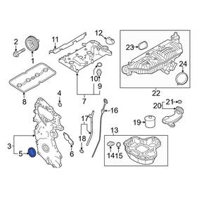 122793va0a Infiniti Oe For Qx50 2021-2024 Rear Engine Crankshaft Seal