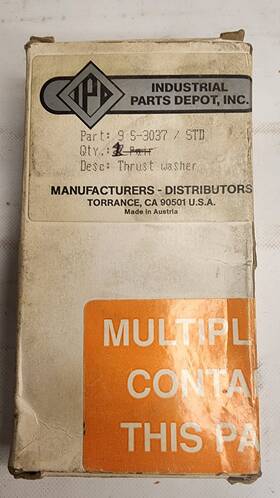9s3037-ipd Ipd Parts Thrust Washer