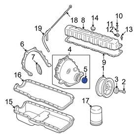 4778126ab Jeep Oe For Grand Cherokee 1993-1999 Rear Engine Crankshaft Seal