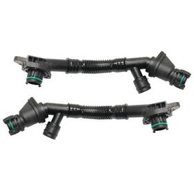 Karparts360 197951727084 For Bmw 550i Gt Xdrive 2010-2013 Breather Hose Driver And Passenger Side Pair