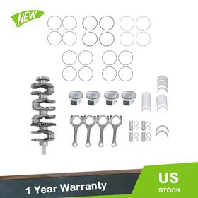 Pc2889756 Labworkauto For 2002-2009 Toyota Camry Crankshaft And Con Rods Bearings Pistons Kit New