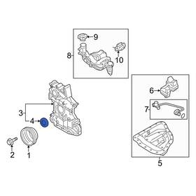 N3r110507 Mazda Oe For Rx-8 2004-2011 Front Engine Crankshaft Seal