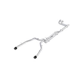 S51573cf Mbrp Fits 2025 Ram Rho 3in Dual Split Rear Cat Back With Carbon Fiber Tips - T304