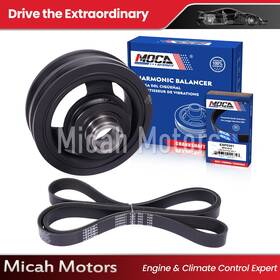 Micahhba16sp61 Micah Motors Harmonic Balancer Serpentine Belt For Gmc Sierra Yukon Escalade Silverado Tahoe