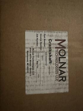 360-4000ff6f Molnar Technologies 4.000 Inch 4340 Forged Small Block Mopar Crankshaft