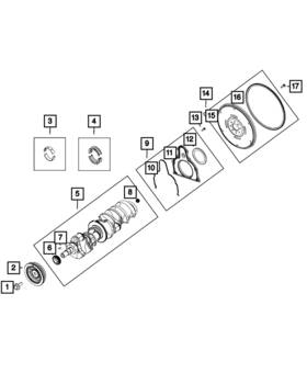 05038250ad Mopar Genuine Crankshaft