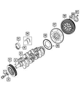 05047376ac Mopar Genuine Engine Crankshaft Kit 5047376ac